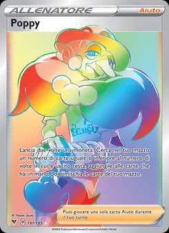 Poppy card in Italian