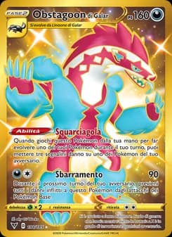 Obstagoon di Galar card in Italian