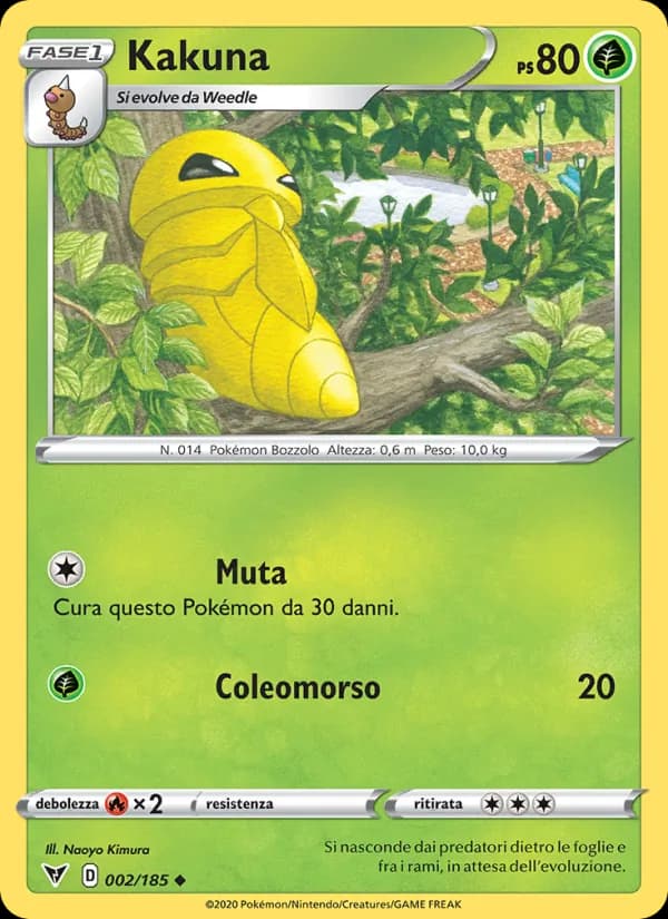 Kakuna card in Italian