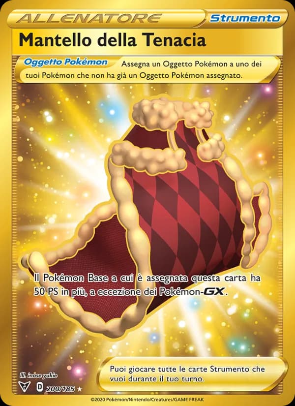 Mantello della Tenacia card in Italian