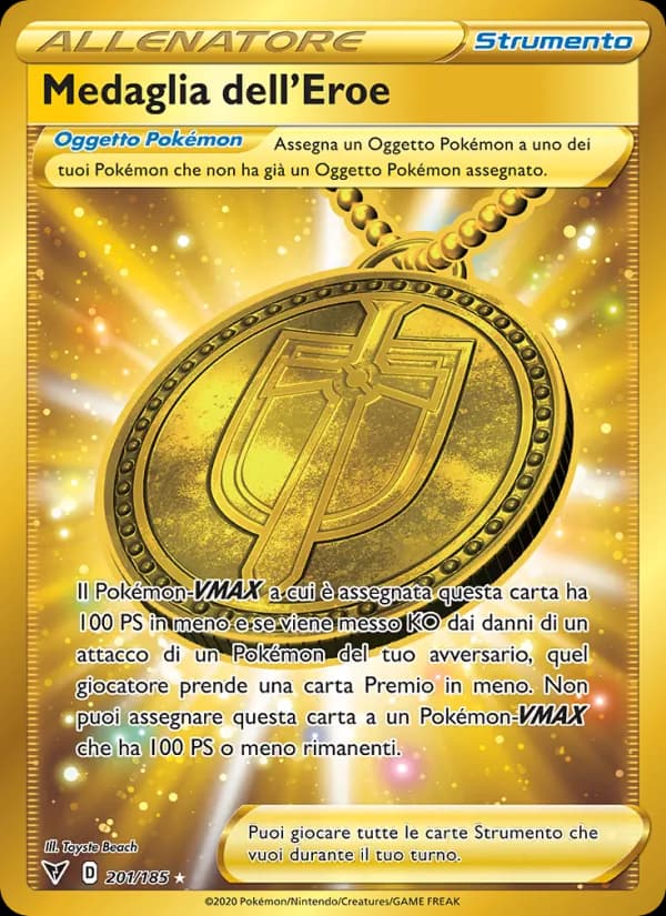Medaglia dell'Eroe card in Italian