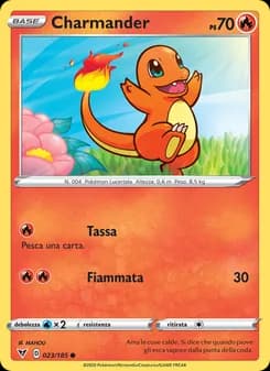 Charmander card in Italian