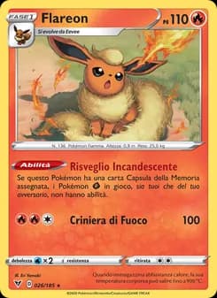 Flareon card in Italian