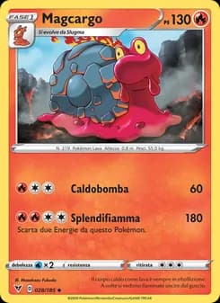 Magcargo card in Italian