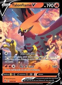 Talonflame V card in Italian