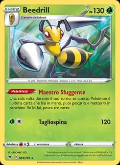 Beedrill card in Italian