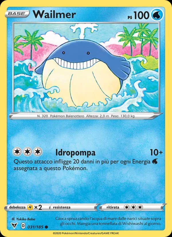 Wailmer card in Italian