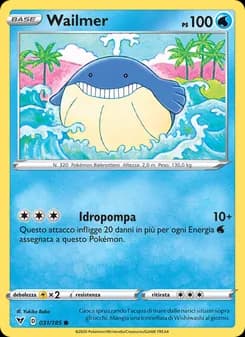 Wailmer card in Italian