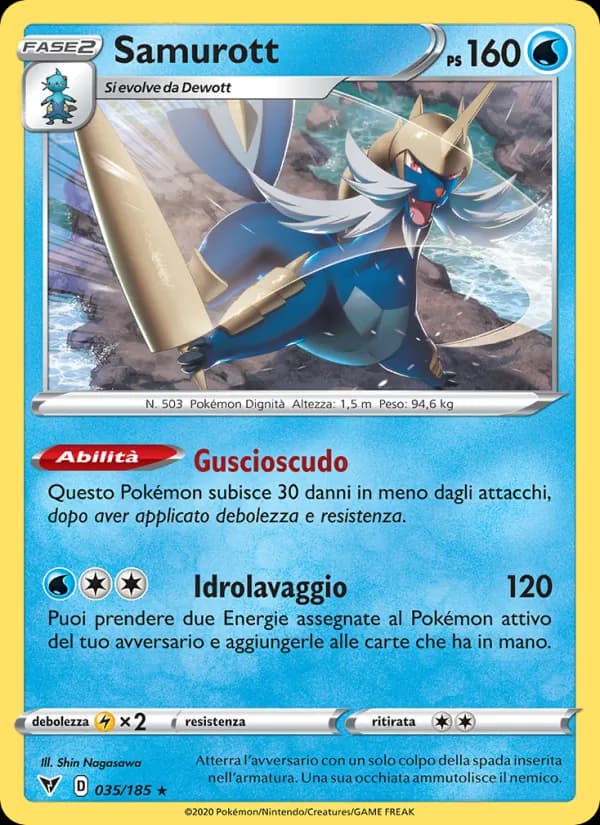 Samurott card in Italian
