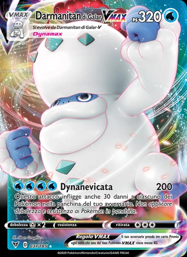Darmanitan di Galar VMAX card in Italian