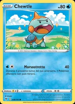 Chewtle card in Italian
