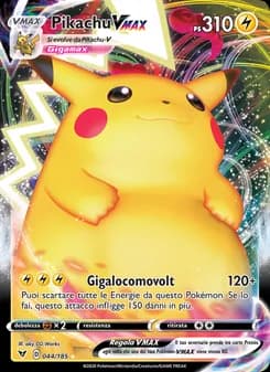 Pikachu VMAX card in Italian