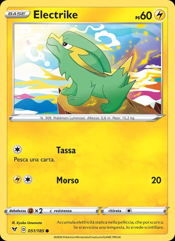 Electrike card in Italian