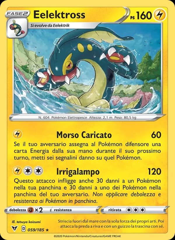 Eelektross card in Italian