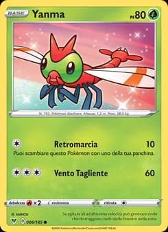 Yanma card in Italian