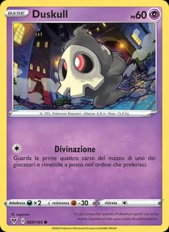 Duskull card in Italian