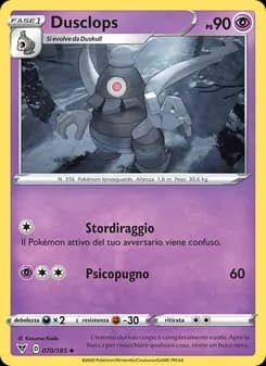 Dusclops card in Italian