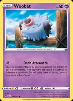Woobat card in Italian