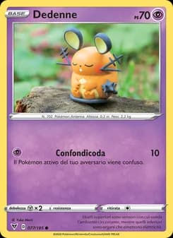 Dedenne card in Italian