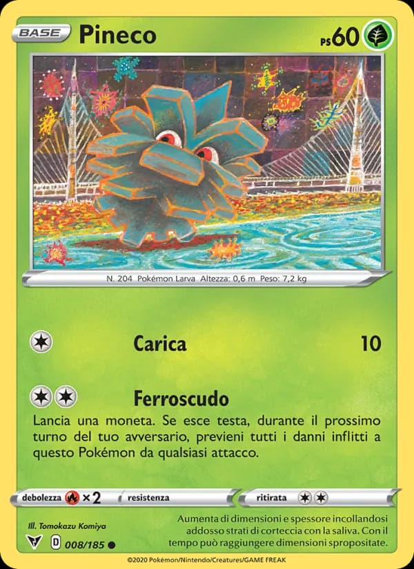 Pineco card in Italian