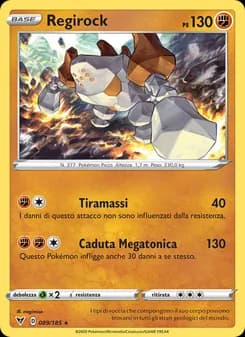 Regirock card in Italian