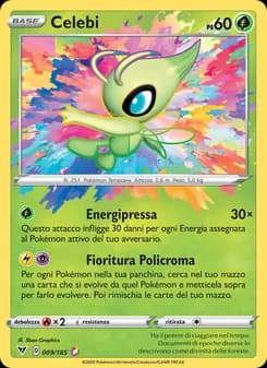 Celebi card in Italian