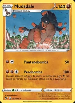 Mudsdale card in Italian