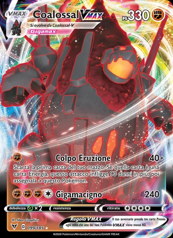 Coalossal VMAX card in Italian
