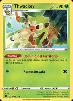 Thwackey card in Italian