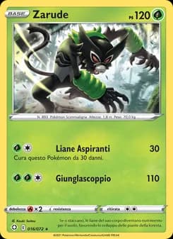 Zarude card in Italian