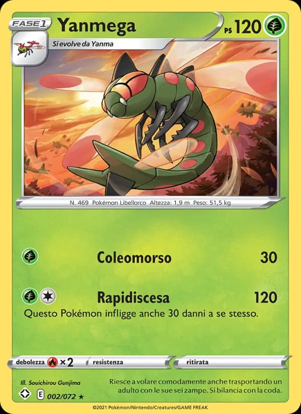 Yanmega card in Italian