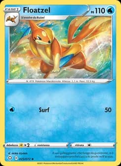 Floatzel card in Italian