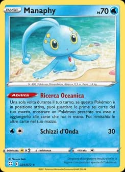 Manaphy card in Italian