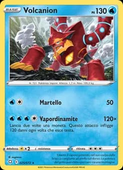 Volcanion card in Italian