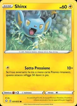 Shinx card in Italian