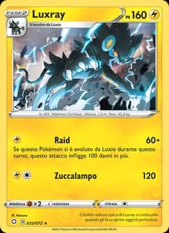 Luxray card in Italian