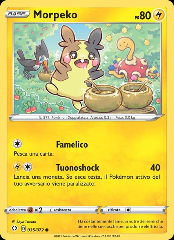 Morpeko card in Italian