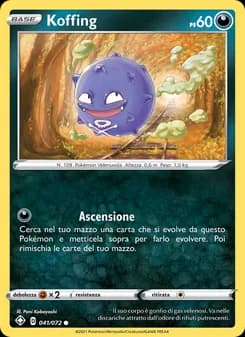 Koffing card in Italian