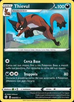 Thievul card in Italian