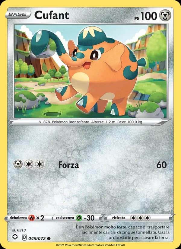 Cufant card in Italian