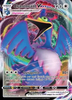 Cramorant VMAX card in Italian
