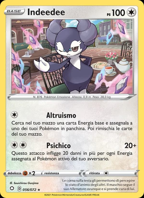 Indeedee card in Italian