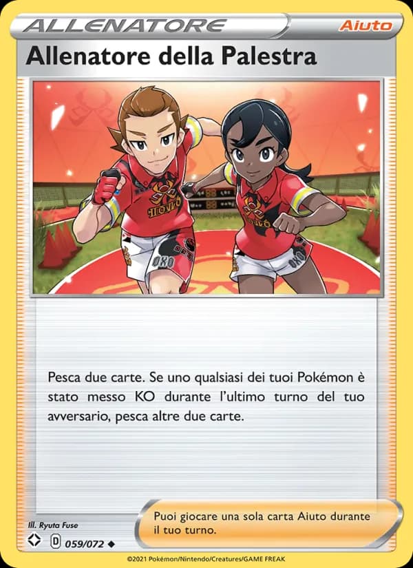Allenatore della Palestra card in Italian