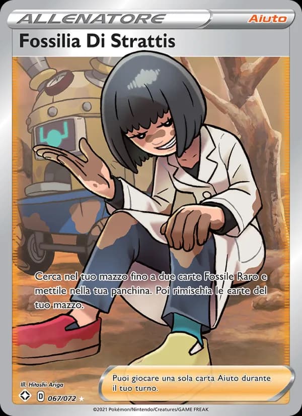 Fossilia Di Strattis card in Italian