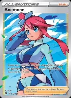Anemone card in Italian
