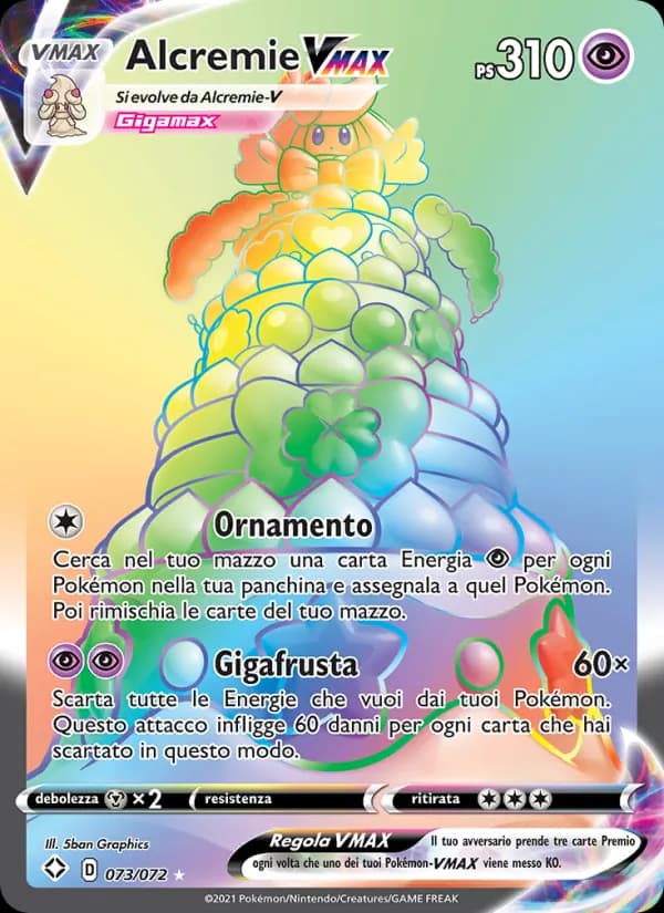 Alcremie VMAX card in Italian