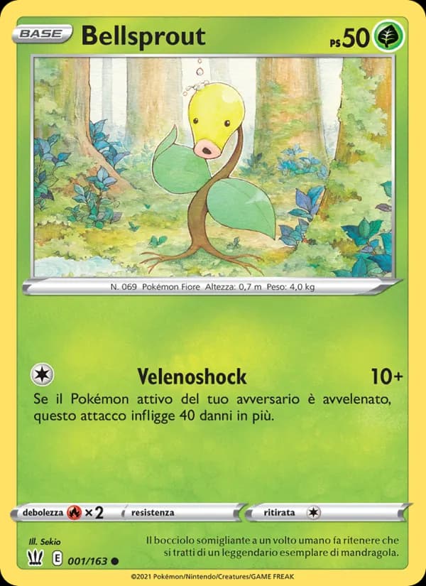 Bellsprout card in Italian