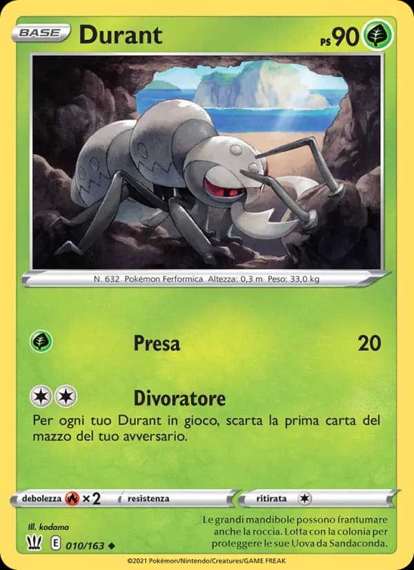 Durant card in Italian