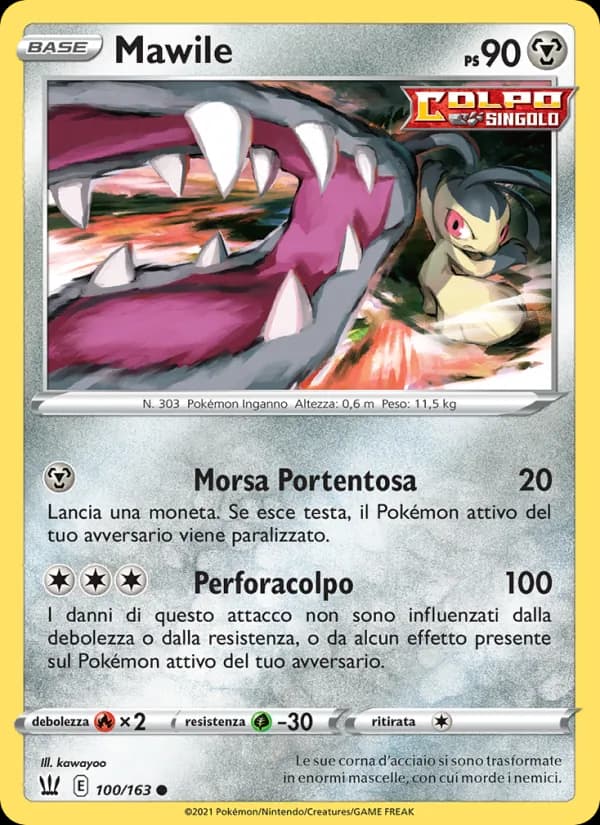Mawile card in Italian