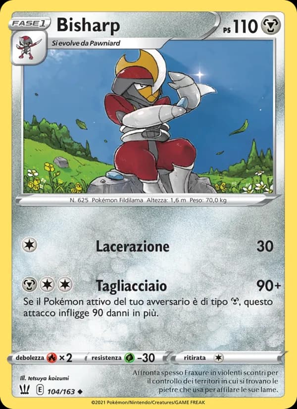 Bisharp card in Italian